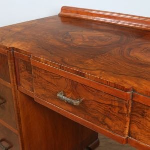 Antique Art Deco Burr Walnut Desk (Circa 1935)