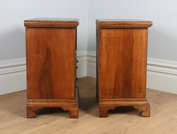 Pair of Italian Walnut Bedside Cabinets (Circa 1970)