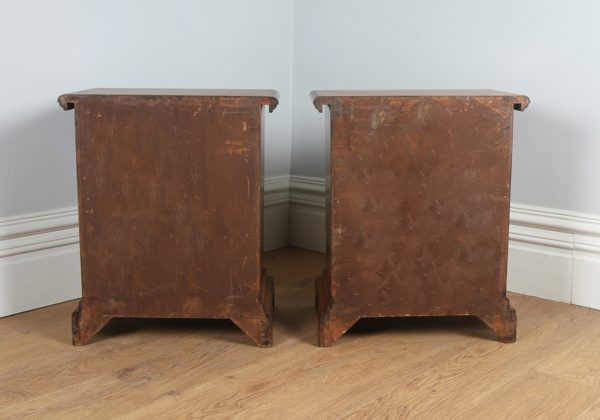 Pair of Italian Walnut Bedside Cabinets (Circa 1970)