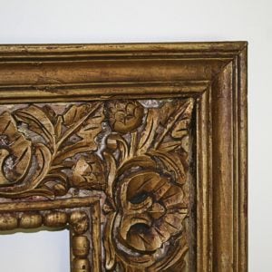 Large Antique Style Carved Ornate Vintage Gilt Wood Mirror Frame (4ft x 5ft)