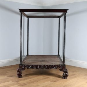 Antique 5ft King Size Colonial Raj Four Poster Day Bed (Circa 1800)