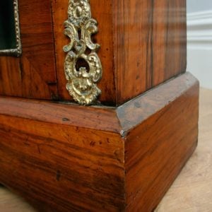 Antique Burr Walnut Inlaid Victorian Pier Cabinet (Circa 1850)