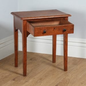 Antique Victorian English Pitch Pine Side / Hall Occasional Table (Circa 1860)