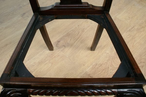 Antique Set of 6 Chippendale Style Carved Mahogany Dining Chairs (Circa 1900)