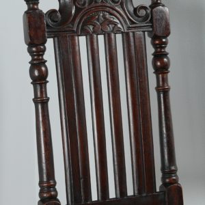 Antique Charles II Revival Walnut Side Chair (Circa 1880)