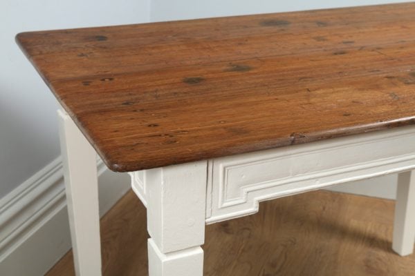 Antique French Chestnut Provincial Side / Small Refectory Table (Circa 1880)