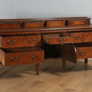 Antique English Georgian Oak Shropshire / Staffordshire Joined Low Dresser Base Sideboard (Circa 1810)- yolagray.com
