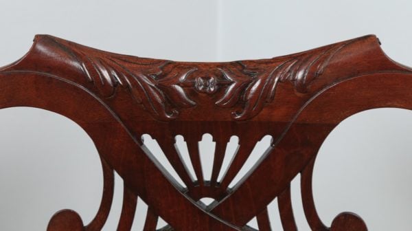 Antique Pair of Victorian Queen Anne Style Walnut Armchairs (Circa 1890)