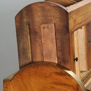 Antique Victorian Colonial Camphor Wood & Brass Rolltop Writing Box (Circa 1850)
