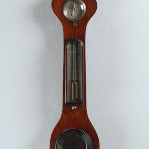 Antique Victorian Rosewood Banjo Barometer by W. N. Telford, Chester (Circa 1860)