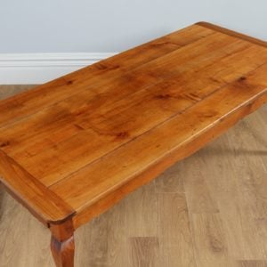 Antique French 6ft 6¾” Cherry Wood Refectory Table With Breadboards (Circa 1860)