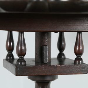 Antique Georgian Chippendale Style English Mahogany Tilt Top Tripod Table (Circa 1910)