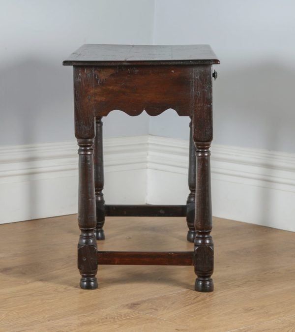 Antique Georgian 18th Century Style English Country Oak Side Table (Circa 1860)