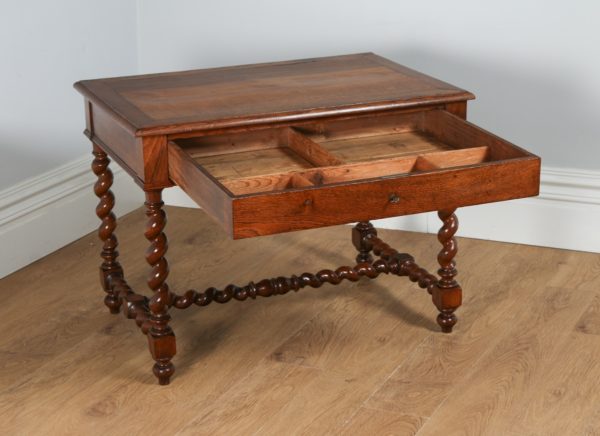 Antique French Oak Provincial Side Table (Circa 1880)