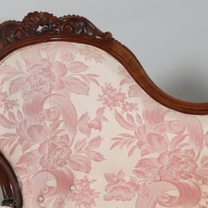 Antique French Rococo Carved Mahogany Couch (Circa 1880) - www.yolagray.com
