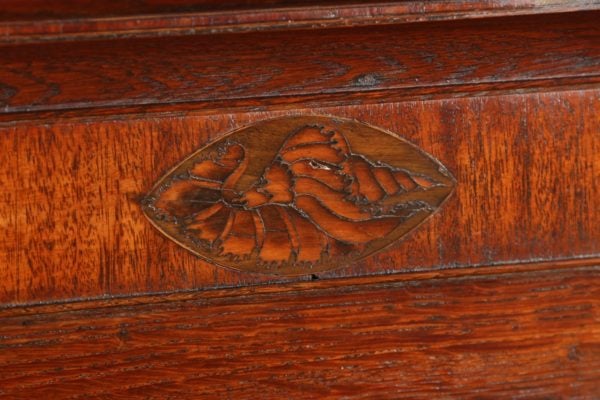 Antique English Georgian Oak Tallboy Chest on Chest of Drawers (Circa 1800)