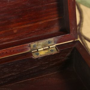 Antique George V Colonial Anglo Indian Mahogany Fishing Tackle / Bait / Writing / Jewellery / Sewing Box (Circa 1920) - yolagray.com