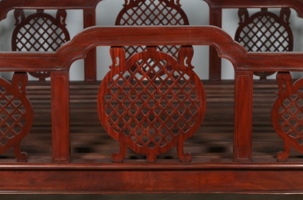 Antique 6ft 6” Edwardian Anglo Indian Colonial Raj Mahogany Super King Bed (Circa 1910) - yolagray.com