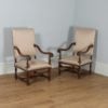 Antique Pair of French Walnut Fauteuil Hall Armchairs (Circa 1870)- yolagray.com