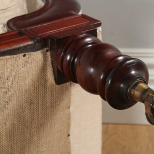 Antique English Regency Mahogany Upholstered Chaise Longue (Circa 1830)- yolagray.com