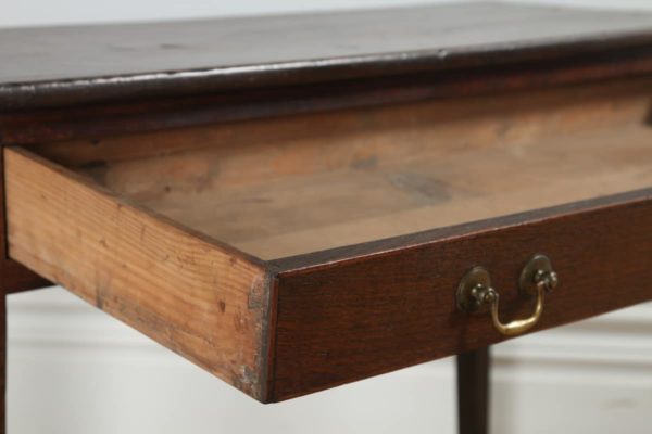 Antique English George III Country Oak Side / Hall Table (Circa 1780)- yolagray.com