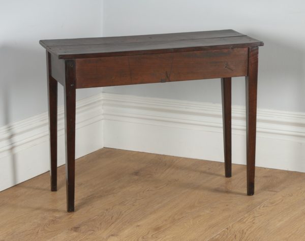 Antique English George III Country Oak Side / Hall Table (Circa 1780)- yolagray.com