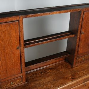Antique Georgian Style Oak Joined High Dresser Base Sideboard & Rack (Circa 1880)- yolagray.com