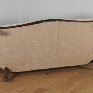 Antique English Victorian Rosewood Upholstered Couch Sofa Settee (Circa 1850)- yolagray.com