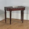 Antique English Georgian Regency Mahogany D End Fold Over Tea Side / Table (Circa 1820)- yolagray.com