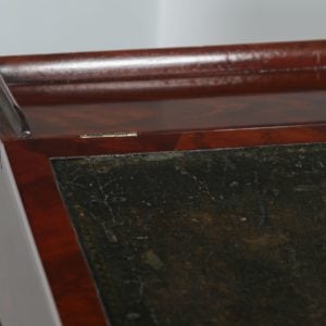 Antique English Georgian Regency Flame Mahogany Davenport Writing Desk (Circa 1820) - yolagray.com