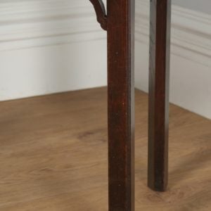 Antique English Georgian Country Oak Side / Hall Table (Circa 1770)- yolagray.com