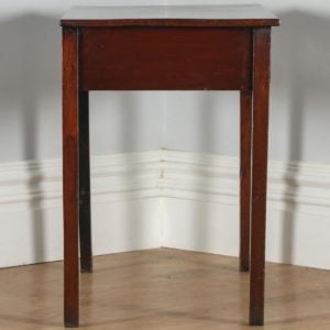 Antique English Georgian Mahogany Occasional Hall Side Table (Circa 1800)- yolagray.com
