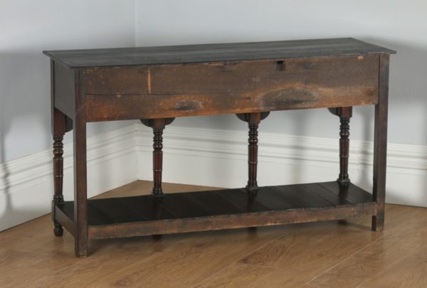 Antique Welsh Regency Georgian Oak Potboard Low Dresser Base Sideboard (Circa 1810)- yolagray.com