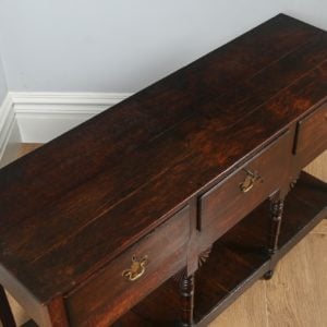 Antique Welsh Regency Georgian Oak Potboard Low Dresser Base Sideboard (Circa 1810)- yolagray.com