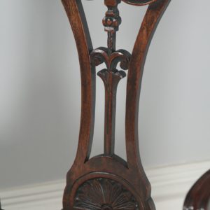 Antique English Pair of Georgian Hepplewhite Style Mahogany Armchairs (Circa 1910) - yolagray.com