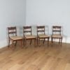 Antique English Georgian Regency Set of Four Mahogany Dining Chairs (Circa 1830)- yolagray.com