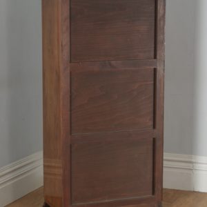Antique English Art Deco Burr Walnut Two Door Compactum Wardrobe (Circa 1930)- yolagray.com