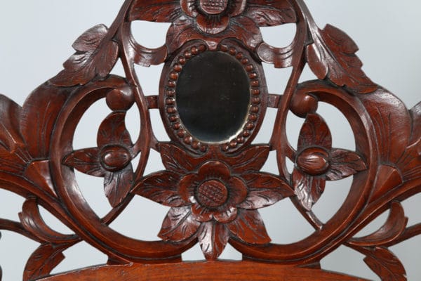 Antique 4ft 6” Victorian Anglo Indian Colonial Raj Teak Double Four Poster Bed (Circa 1880) - yolagray.com
