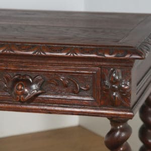 Antique French Carved Green Man Oak Rectangular Coffee / Centre / Occasional / Magazine Table (Circa 1860) - yolagray.com