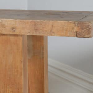 Antique French Provincial Chestnut Serving Side Table Sideboard Workbench (Circa 1870) - yolagray.com