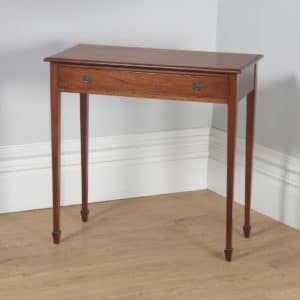 Antique English Regency Style Mahogany Occasional Hall Side Table (Circa 1910) - yolagray.com