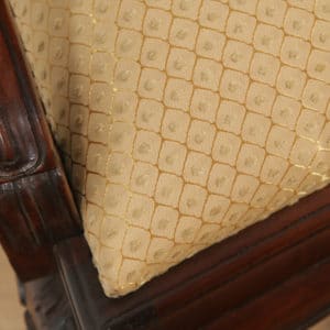 Reproduction Chippendale Style Carved Mahogany Couch Sofa Settee (Circa 1970) - yolagray.com
