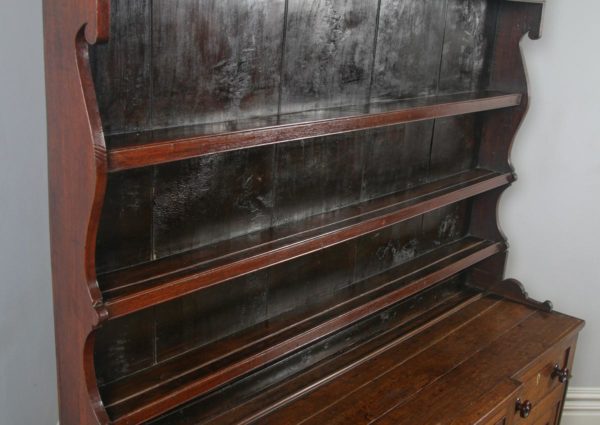 Antique Welsh Talwrn Anglesey Breakfront Georgian Oak Sideboard Dresser Base & Rack (Circa 1820) - yolagray.com