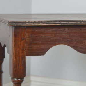Antique English Georgian Style Oak Country Side Hall Table (Circa 1860)- yolagray.com