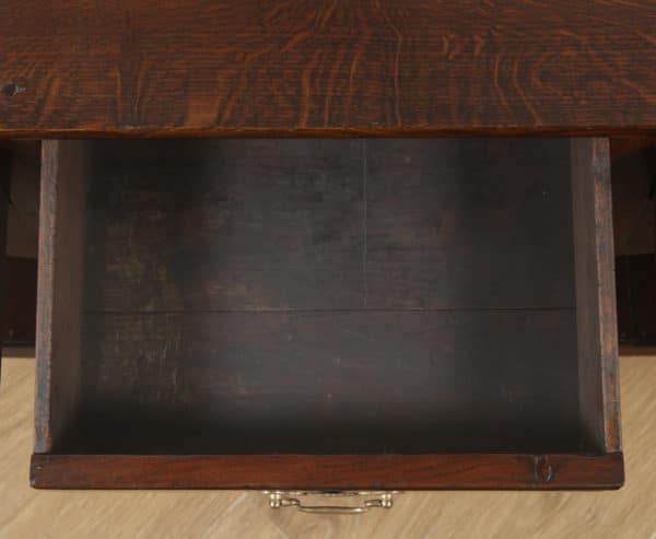 Antique English Georgian Oak 5ft Pot Board Low Dresser Base Sideboard (Circa 1780) - yolagray.com