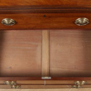 Antique English Georgian Chippendale Mahogany Tallboy Chest on Chest of Drawers (Circa 1780) - yolagray.com