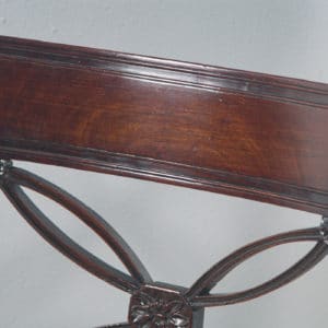 Antique English Pair of Two Georgian Regency Mahogany Bar Back Dining Side Chairs (Circa 1820) - yolagray.com