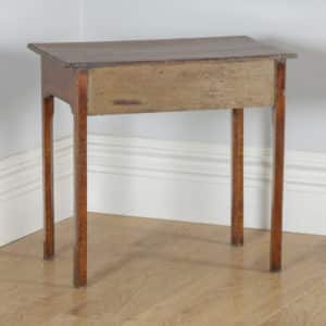 Antique English 18th Century Georgian Oak Occasional Side Hall Writing Table (Circa 1780) - yolagray.com