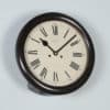 Antique 15" Mahogany Enfield Railway Station / School Round Dial Wall Clock (Chiming / Striker) - yolagray.com