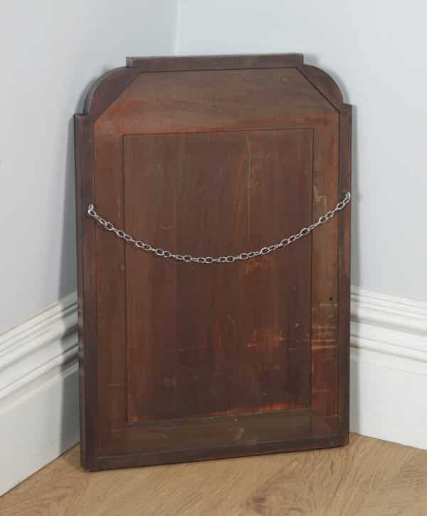 Antique English Victorian Mahogany Overmantle Wall Hanging Mirror (Circa 1870) - yolagray.com